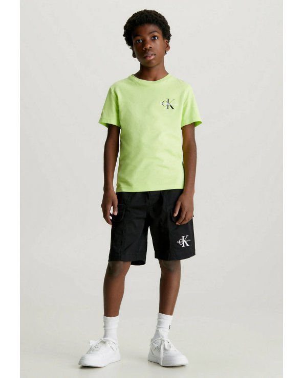 Calvin Klein bambini CHEST - T-shirt verde pistacchio con stampa logo CK
