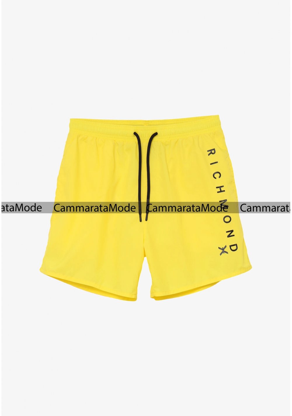 Richmond uomo Costume COSTU - Bermuda mare giallo logo laterale con retina