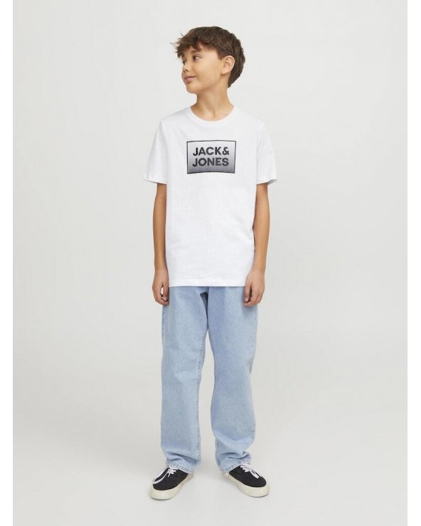 T-shirt girocollo a maniche corte jack e jones da bambino e ragazzo