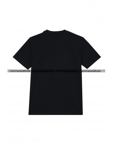Richmond FLUO - T-shirt nero con stampa da uomo in cotone