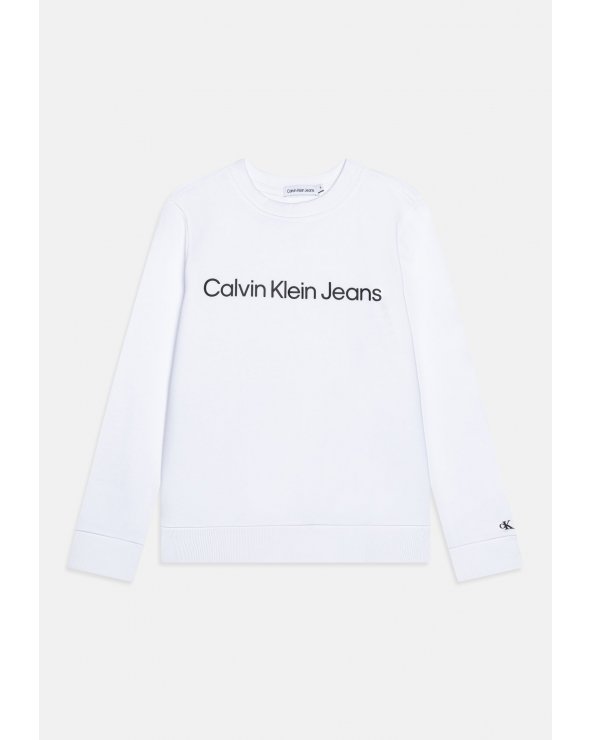 Calvin Klein Jeans bambini LOGO REGULAR UNISEX - Felpa bianca
