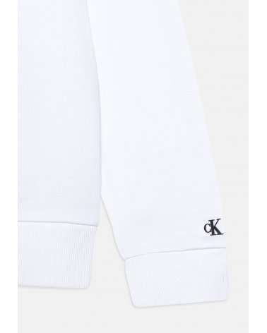 Calvin Klein Jeans bambini LOGO REGULAR UNISEX - Felpa bianca
