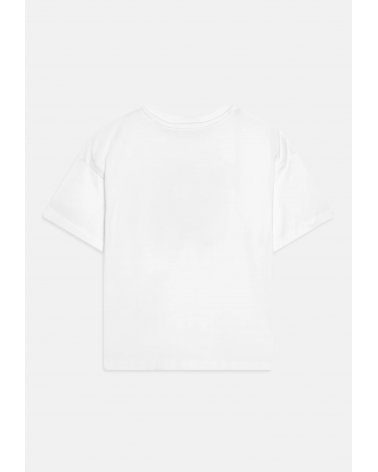 Calvin Klein Jeans bambina METALLIC BOXY - T-shirt bianca con stampa