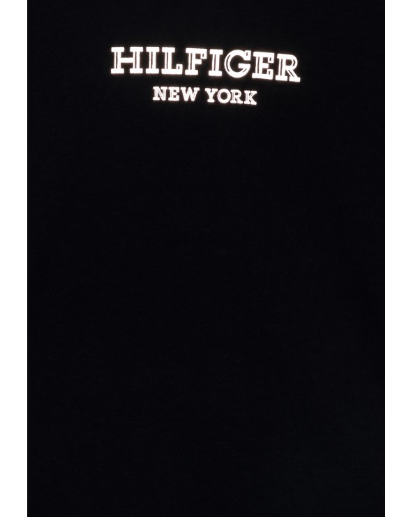Tommy Hilfiger MONOTYPE PRINT TEE - T-shirt blu scuro con stampa