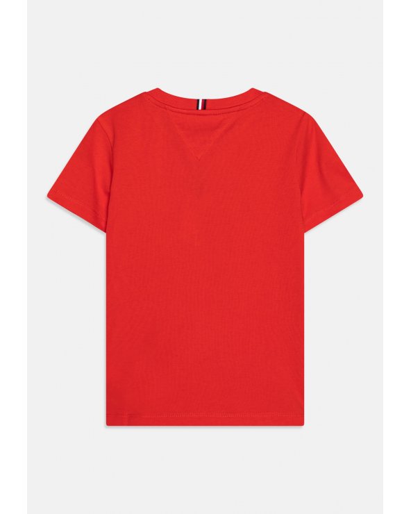 Tommy Hilfiger bambini LOGO TEE - T-shirt rosso con stampa