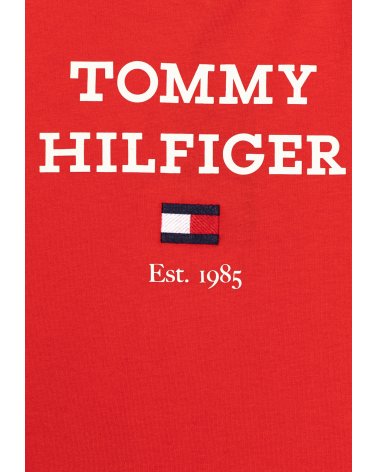 Tommy Hilfiger bambini LOGO TEE - T-shirt rosso con stampa