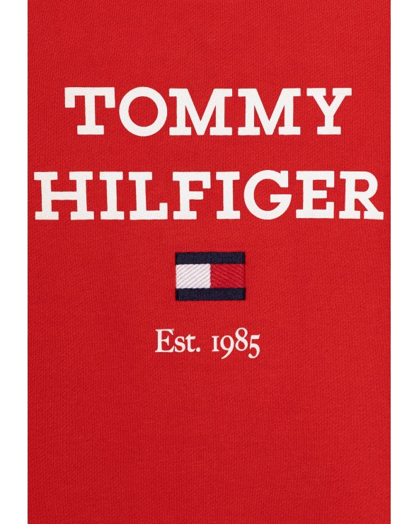 Tommy Hilfiger neonato LOGO - Felpa rossa unisex