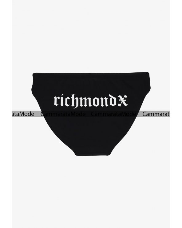 Richmond EREMIX - costume Slip nero, da uomo con logo in contrasto dietro