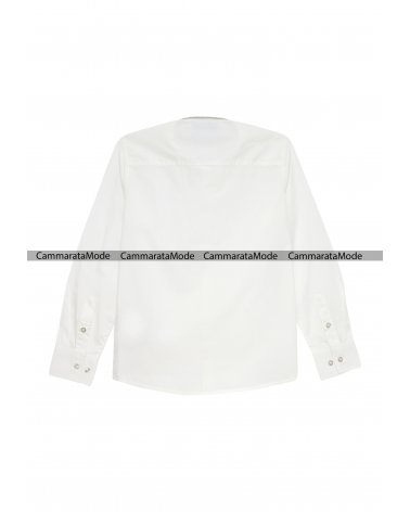 Richmond bambino DOGUAL - Camicia bianca in cotone con logo