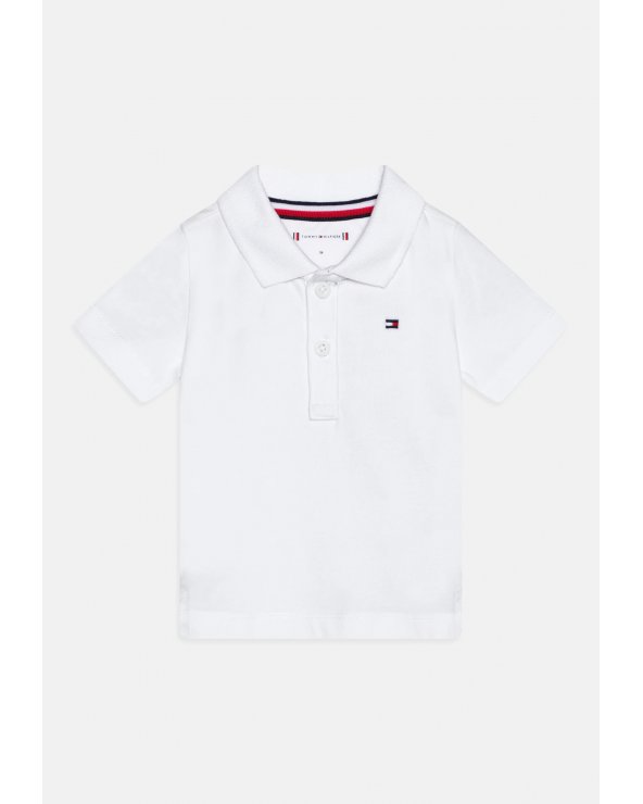 Tommy Hilfiger bambini BABY FLAG UNISEX - Polo bianca in cotone