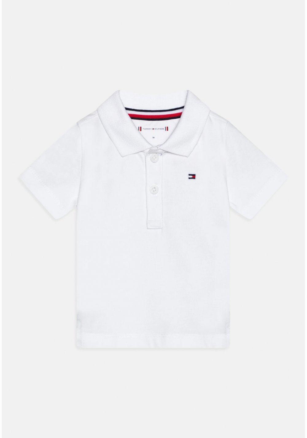 Tommy Hilfiger bambini BABY FLAG UNISEX - Polo bianca in cotone