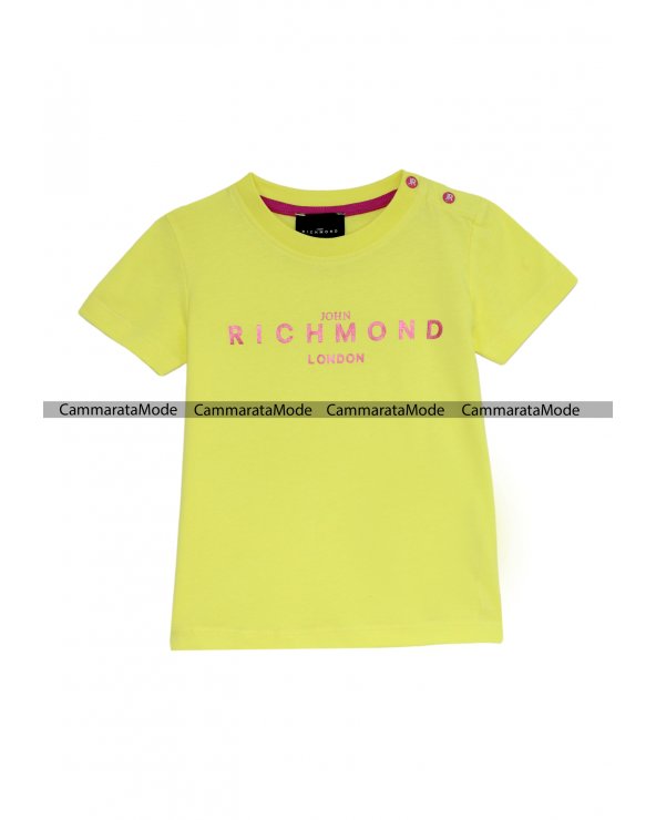 Richmond bambina WACHI- T-shirt gialla stampa glitter