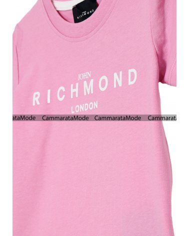 Richmond bambina WACHI- T-shirt rosa stampa glitter