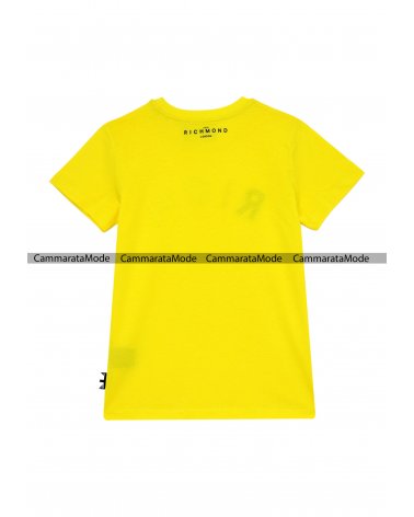 Richmond bambino KABALEBO - T-shirt giallo con stampa ricamo