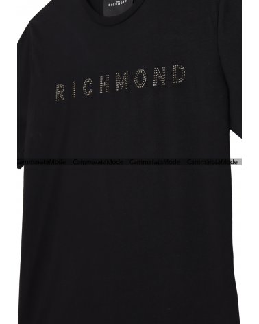 Richmond bambina NONAM - T-shirt netra con stampa strass