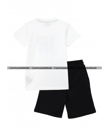 Richmond bambini ALUDRA SET - Completo bianco t-shirt e bermuda in felpa