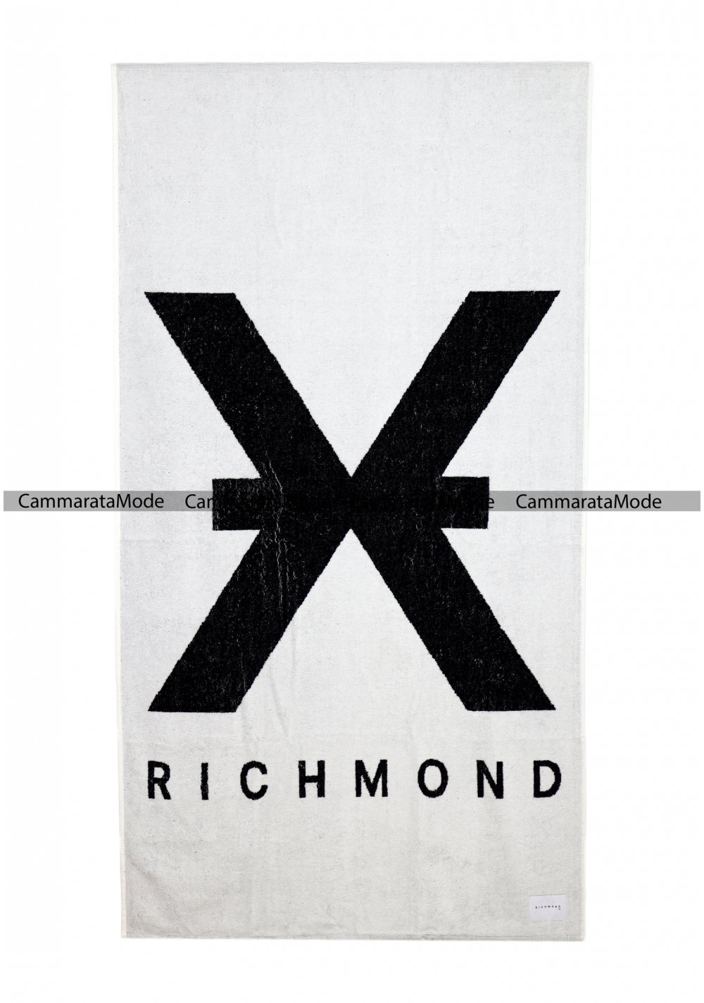 Richmond unisex TELIX - Telo da mare bianco in spugna, logo x