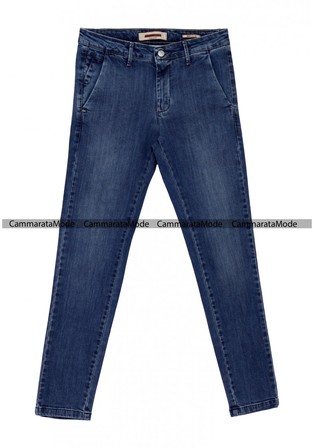Squad2 uomo BALVIN - jeans denim tasche america, slim fit tessuto elastico