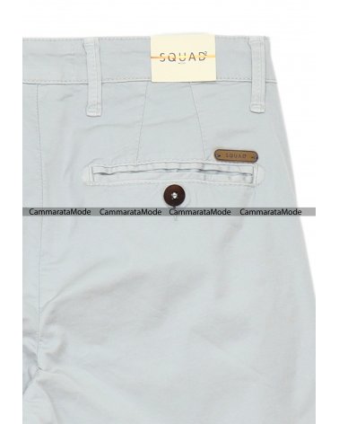 SQUAD2 uomo CUBA - Pantalone grigio tasche america, slim fit cotone elastico