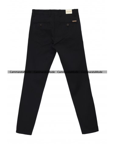 SQUAD2 uomo CUBA - Pantalone nero tasche america, slim fit cotone elastico