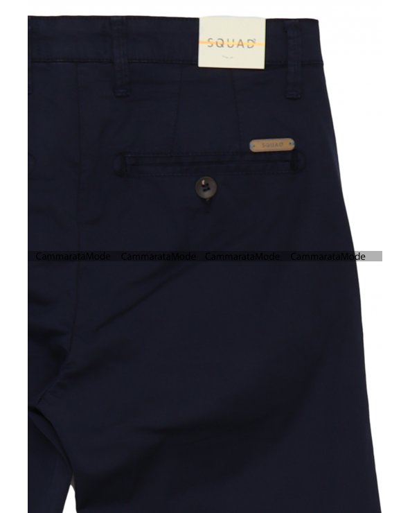 SQUAD2 uomo CUBA - Pantalone blu tasche america, slim fit cotone elastico