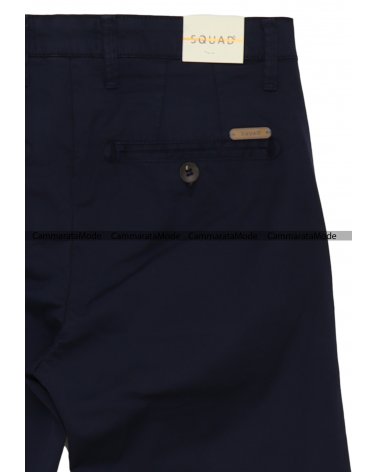 SQUAD2 uomo CUBA - Pantalone blu tasche america, slim fit cotone elastico