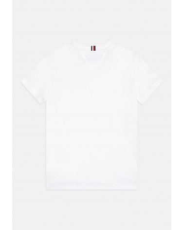 Tommy Hilfiger bambino POCKET - T-shirt basic bianco a girocollo con taschino