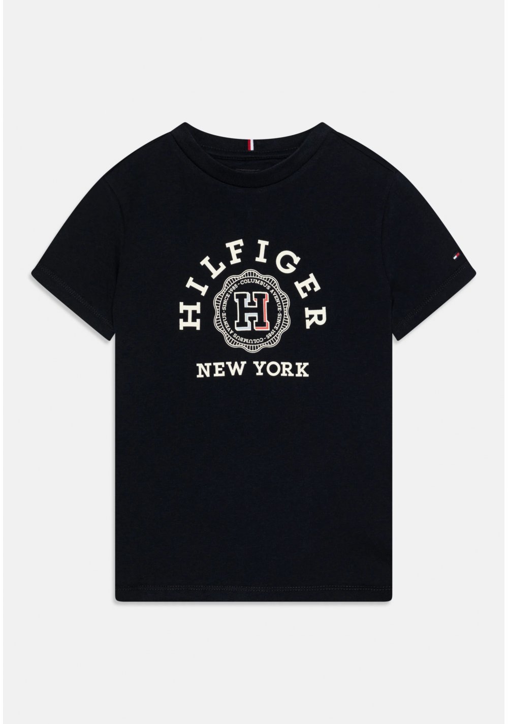 Tommy Hilfiger bambino MONOTYPE - T-shirt blu con stampa logo, girocollo