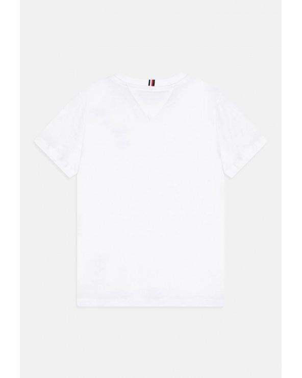 Tommy Hilfiger bambino LOGO TEE - T-shirt basic bianca, girocollo in cotone