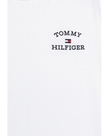 Tommy Hilfiger bambino LOGO TEE - T-shirt basic bianca, girocollo in cotone