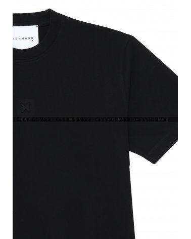 Richmond uomo KYMI - T-shirt nera in cotone a girocollo