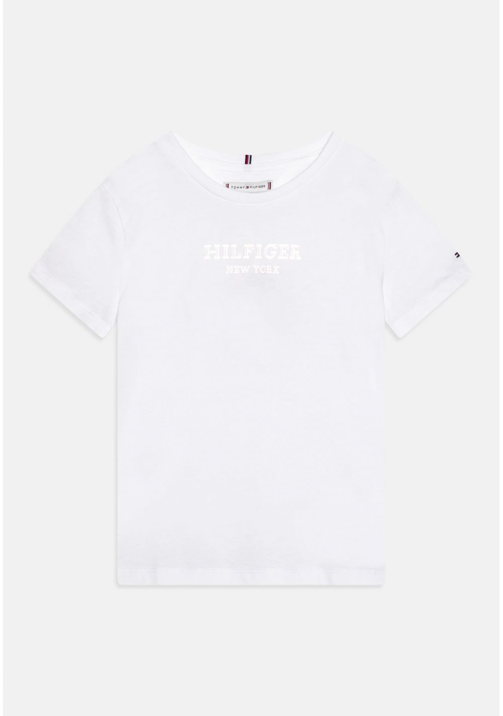 Tommy Hilfiger MONOTYPE PRINT TEE - T-shirt bianca con stampa