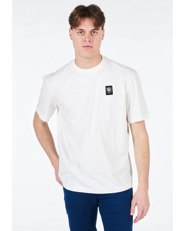 Blauer uomo LOGO - T-shirt basic panna a girocollo